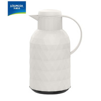 乐唯诗（NERVISHI）温显保温壶家用大容量保温水壶玻璃内胆暖水壶宿舍便携热水瓶 钻纹保温壶【按压款】凝白1.4L