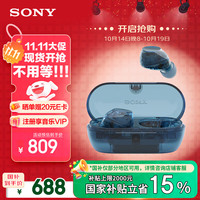 索尼 SONY 耳机WF-C710N真无线降噪耳塞无线蓝牙耳机 双麦克风环境声音模式 30小时综合续航 25年 蓝色
