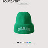 FOURDATRY 韩版字母刺绣保暖针织帽
