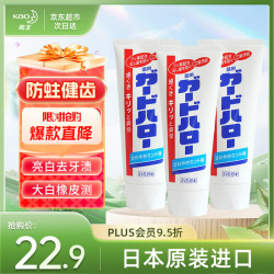 Kao 花王 牙膏超效去除牙垢防蛀牙膏 165g*3支