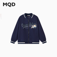马骑顿（MQD）MQD男大童秋季经典学院风字母棒球服外套 藏青 1