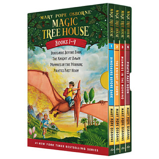 神奇树屋 英文原版 Magic Tree House1-4册全套盒装 桥梁章节书 英语课外阅读 美国小学 神奇树屋 1-4册全套盒装