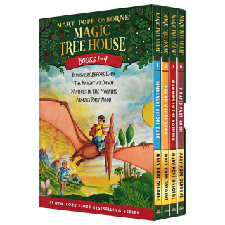 神奇树屋 英文原版 Magic Tree House1-4册全套盒装 桥梁章节书 英语课外阅读 美国小学 神奇树屋 1-4册全套盒装