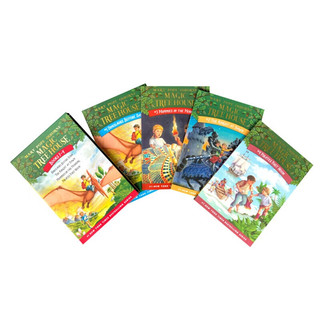 神奇树屋 英文原版 Magic Tree House1-4册全套盒装 桥梁章节书 英语课外阅读 美国小学 神奇树屋 1-4册全套盒装