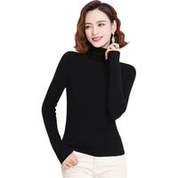 恒源祥羊绒衫女100%山羊绒冬装保暖高领套头女装针织衫毛衣女打底衫上衣