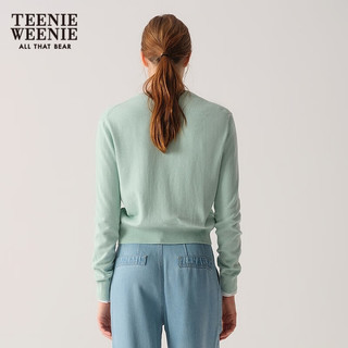 Teenie Weenie小熊女装毛针织衫2025秋季新款柔软舒适气质优雅开衫