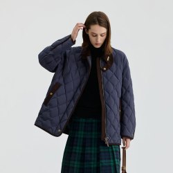 冰洁 J5300JI60 轻薄菱格羽绒服 雅仕深灰 XS