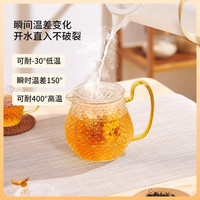 康宁VISIONS玻璃茶具套装泡茶壶茶杯家用高颜值喝茶防烫
