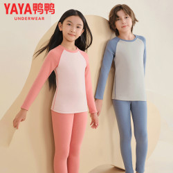YAYA 鸭鸭 儿童保暖内衣套装 男童女童 秋衣秋裤