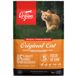 Orijen 渴望 猫粮 成猫幼猫粮 全价通用无谷原味鸡肉7.2kg
