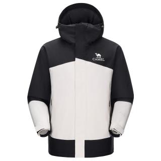 骆驼 男装AK80硬壳防水棉服棉袄冬季男外套夹克徒步加厚户外登山服