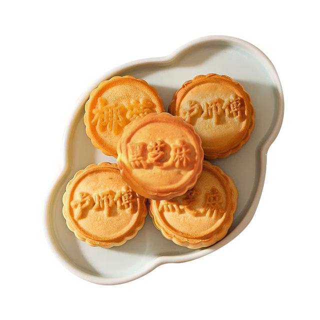 卢师傅 椰蓉 蔓越莓巧克 黑芝味花生红豆混合味10枚装380克