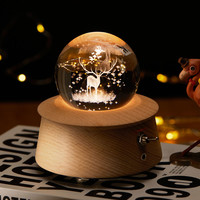 儿童八音盒音乐盒水晶球天空之城小女孩女刻字