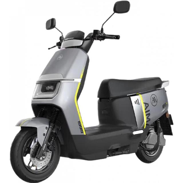 今日必买：爱玛 电动车领航官KT72V电动摩托车高速长续航成人代步外卖车电瓶车 璀璨鲸灰