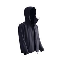 移动端、京东百亿补贴：京东京造 穿山甲300 冲锋衣防水夹克 男士外套 曜石黑 XL