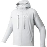 安踏水壳3.0冲锋衣丨国家一级防水防暴雨户外夹克硬壳风衣 麦乔灰-5 L(男175)