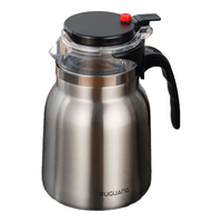 富光闷茶壶泡茶壶304不锈钢保温茶壶焖茶水分离壶大容量老白茶焖泡茶 本色 750ml