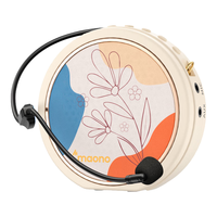 闪克小蜜蜂扩音器教师讲课导游导购讲解员大功率喇叭麦克风音响音箱大音量户外便携式可腰挂M10 小风车有线款【大音量+防啸叫】