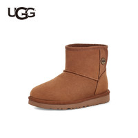 UGG童鞋秋冬儿童靴子女童保暖短靴儿童雪地靴 1118890T CHE 栗色【经典延续色】 23.5码
