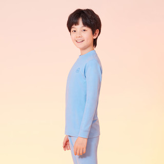 Hodo Men/红豆男装 儿童加绒加厚5A抑菌防螨保暖内衣套装 男童【加护膝】（中领） 150