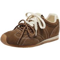 百丽酥心糖女鞋复古歪头德训阿甘鞋25运动休闲鞋JD011CM5 棕色 39