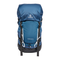 探路者（TOREAD）背包50升大容量徒步专业登山包露营旅行户外双肩包TEBBBN80777 铁蓝灰黑色