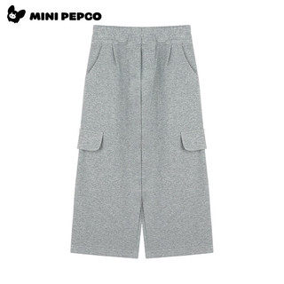 小猪班纳（PEPCO）男女童春秋季套装休闲显瘦减龄拼接拉链复古阔腿裤 女童套装(黑色) 150 *身高140-150cm