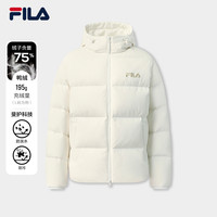 FILA RGB羽绒服|斐乐厚外套女2025冬运动保暖防风男户外 云菇白-WT 170/92A/M