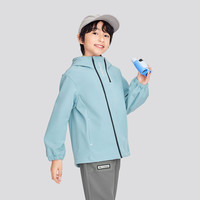 【价205起】斯凯奇儿童户外三防运动外套男女摇粒绒上衣 勿忘我灰蓝/02VX