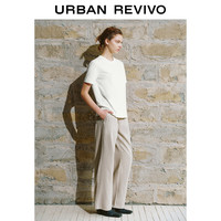 URBAN REVIVO UWB450019 纯色宽松短袖T恤