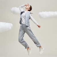 雪中飞经典百搭轻薄男式立领短款羽绒服马甲包边大口袋休闲鸭绒 静谧灰|8210-女 M 170/92A