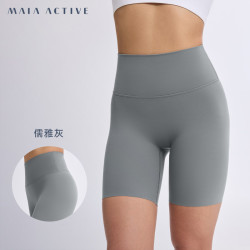 MAIA ACTIVE 夏练薄云短短裤 跑步健身运动骑行裤4分紧身瑜伽裤子 MAIAACTIVE