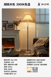 Paulmann 德国柏曼 PMT200140 落地灯 6W-10W 胡桃木色