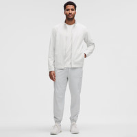  lululemon/露露乐蒙 速干芯吸 男士运动夹克  蒸汽灰 M