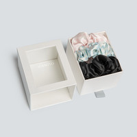 MANITO 曼尼陀真丝粗发圈桑蚕丝发带头绳头饰纯色花色丝滑精致