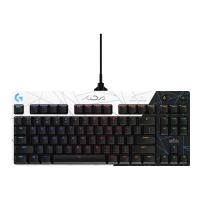 罗技 PRO X 87键 有线机械键盘 黑色 GX BLUE CLIKY轴 RGB