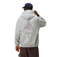 FPA山脉印花百搭连帽卫衣男士高级感运动休闲春秋季黑色潮流长袖帽衫 花灰色 XL