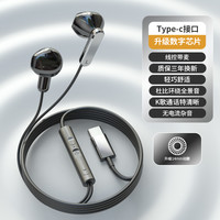 尔野 降噪 半入耳式耳机 type-c接口 麦克风