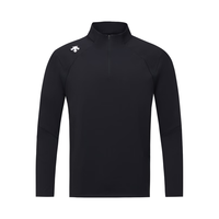 迪桑特(DESCENTE)【抢先购】TRAINING综训训练运动男士吸湿速干长袖针织衫 BK-黑色 3XL (190/108A)