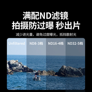  UGREEN/绿联 磁吸安装快拆 滤镜套装+黑柔口袋相机磁吸安装快拆滤镜+1/4可调nd减光镜+CPL偏振镜