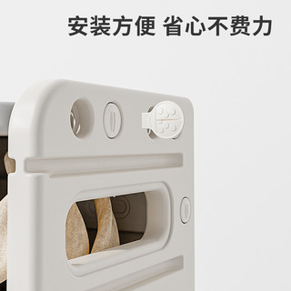 儿童玩具收纳柜子宝宝玩具柜分类置物架储物柜大容量家用收纳架 琥珀黄-组合8【升级版】