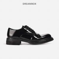 dreambox 钧博高端马臀皮手工固特异皮底男士德比鞋