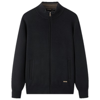 雅戈尔毛衫男士羊毛混纺立领毛衫外套开衫绒面丰满温暖舒适2025合款 黑色VWHW619962ALA 2XL 115cm （180-190斤）