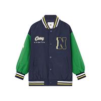 多多家男童棒球服夹克2025春秋款韩版学院风男孩上衣儿童休闲帅气外套