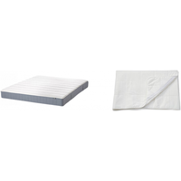 宜家（IKEA）韦斯特吕伊袋装弹簧床垫单双人租房用经济型家用卷包硬垫 【硬+】弹簧床垫+保护垫0.9m 900mm*2000mm