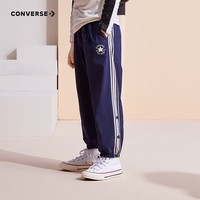Converse 匡威童装男童加绒保暖梭织长裤冬季儿童休闲运动裤子 藏青蓝 120 /56 【身高110-116cm】