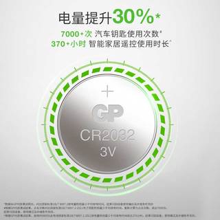 GP超霸 CR2032 纽扣电池 5粒装