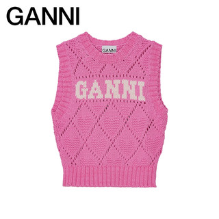 【会员抢先购】GANNI女装 多巴胺LOGO毛衣针织衫背心 K2317295