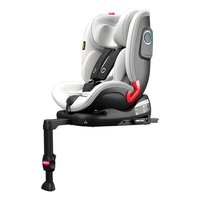 路途乐途趣儿童座椅0-12岁360旋转婴儿车载汽车用可坐可躺乐迪宝贝 林影灰-智能通风款【i-Size认证