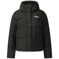 FILA斐乐羽绒服女2025冬美拉德风保暖连帽短款外套休闲面包服